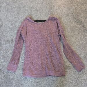 Flirtitude Purple Crew Neck Sweater Soft Knit Comfort
